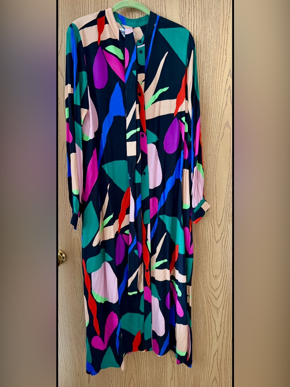 Colorful Abstract Print Women's Dress